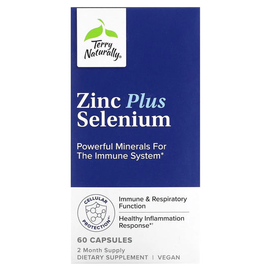 Terry Naturally
Zinc Plus Selenium, 60 Capsules