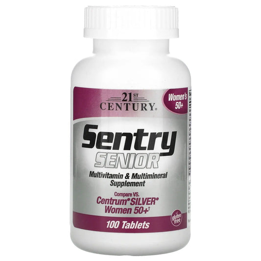 21st Century
Sentry Senior, Multivitamin & Multimineral Supplement, Women 50+, 100 Tablets