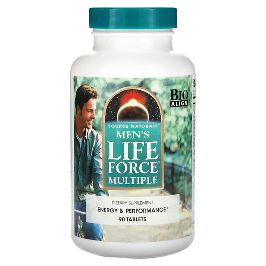 Pre-Order | Arrives in 5–10 Days – Source Naturals
Men's Life Force Multiple, 90 Tablets