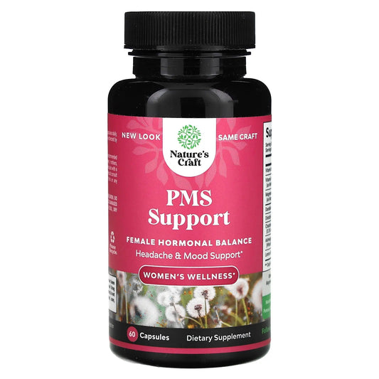 Nature's Craft
Women's Wellness, PMS Support, 60 Capsules