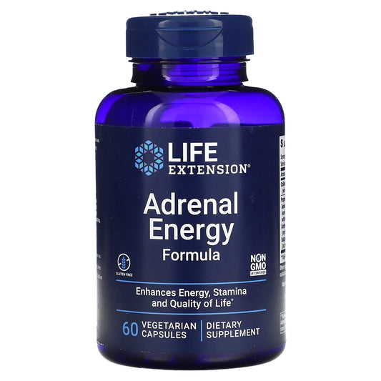 Life Extension
Adrenal Energy Formula, 60 Vegetarian Capsules