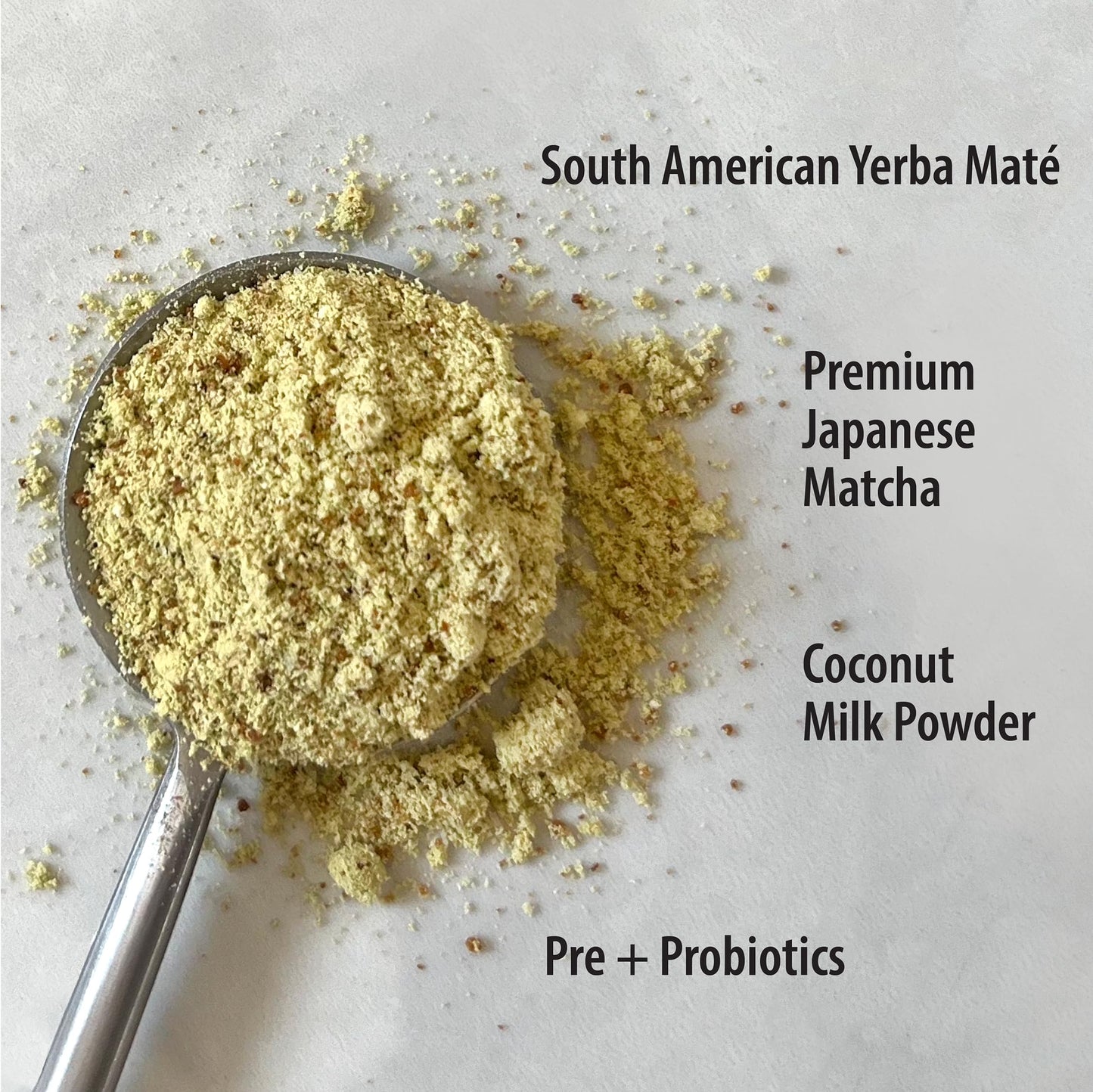 Organic Traditions Yerba Mate Tea Mint Latte with Matcha | Instant Dairy Free Superfood Latte | Instant Tea Latte | 150g/5.3oz Bag