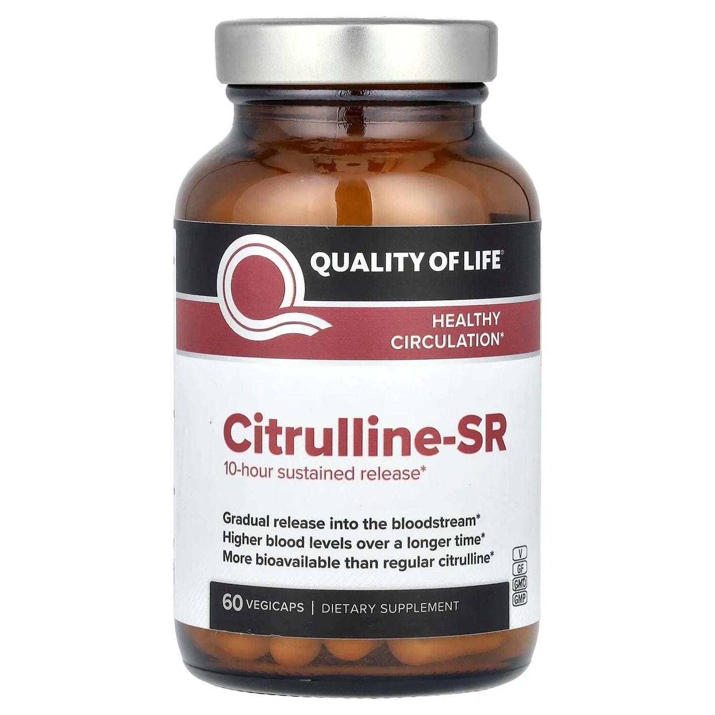 Quality of Life
Citrulline-DR, 800 mg, 60 Vegicaps (400 mg Per VegiCap)