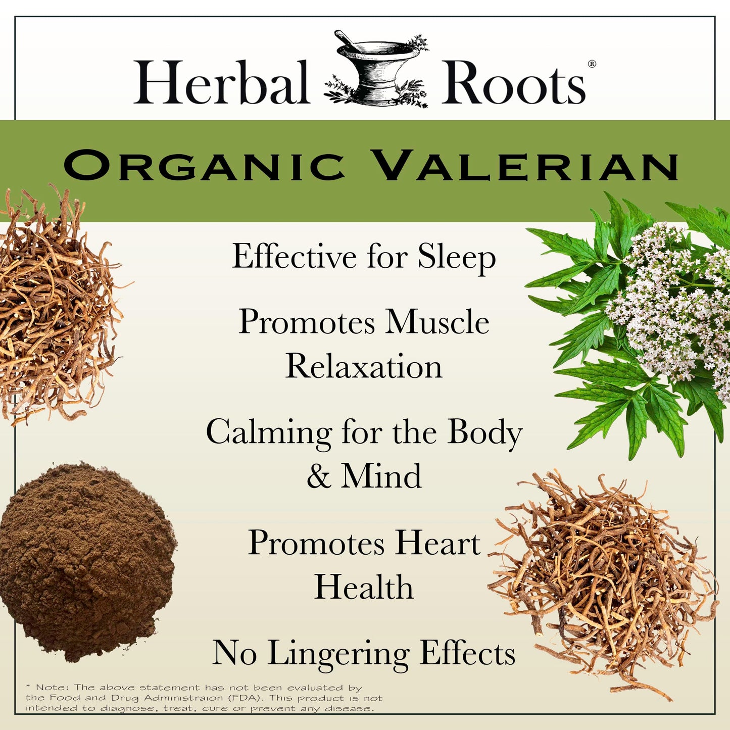 Herbal Roots Pure Organic Valerian Root Capsules - 900 mg - Non-Habit Forming with no Melatonin, Non-GMO - 60 Count Vegan Capsules, Herbal Supplement