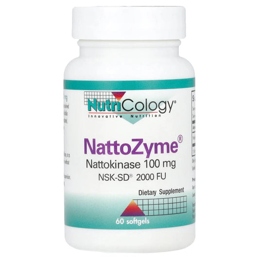 Nutricology
NattoZyme® Nattokinase, 100 mg (2,000 FU), 60 Softgels