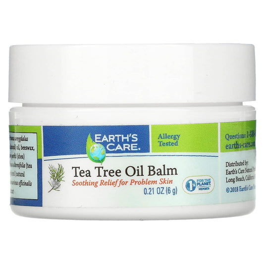 Pre-Order | Arrives in 5–10 Days – Earth's Care
Tea Tree Oil Balm, 0.21 oz (6 g)