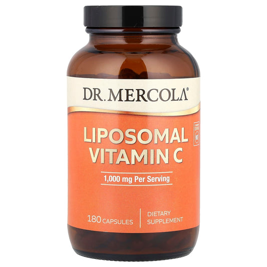 Pre-Order | Arrives in 5–10 Days – Dr. Mercola
Liposomal Vitamin C, 1,000 mg, 180 Capsules (500 mg Per Capsule)