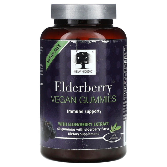 New Nordic
Elderberry Vegan Gummies, 60 Gummies