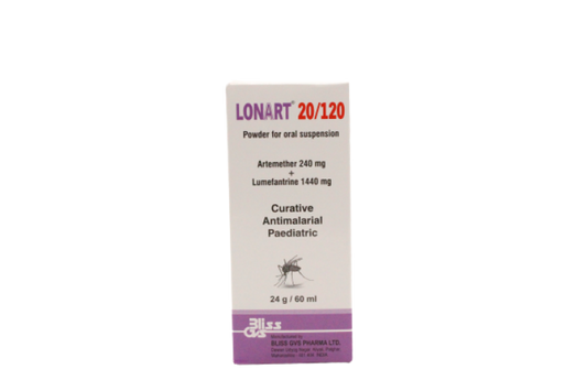 LONART 20/120 ORAL SUSPENSION 60ML (BLISS)