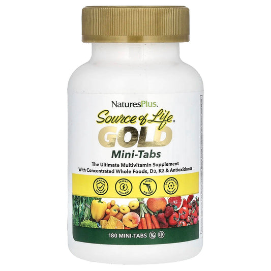 NaturesPlus
Source of Life®, Gold, The Ultimate Multivitamin Supplement, 180 Mini-Tabs