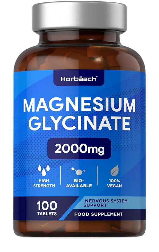 HORBÄACH MAGNESIUM GLYCINATE 2000MG, 100 TABLETS