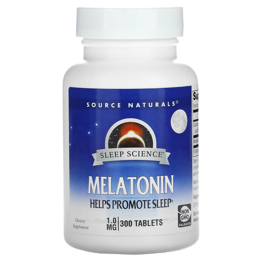 Pre-Order | Arrives in 5–10 Days – Source Naturals
Sleep Science, Melatonin, 1 mg, 300 Tablets