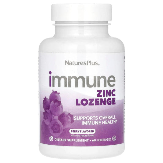 NaturesPlus
Immune Zinc Lozenge, Berry, 60 Lozenges