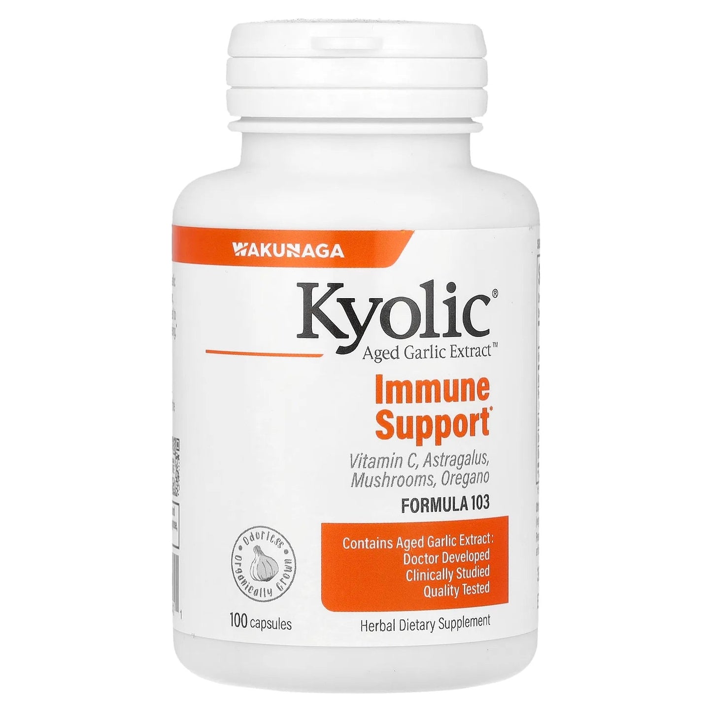 Kyolic
Aged Garlic Extract™, Immune Support, Formula 103, 100 Capsules