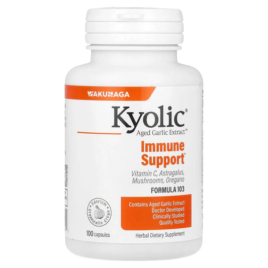 Kyolic
Aged Garlic Extract™, Immune Support, Formula 103, 100 Capsules