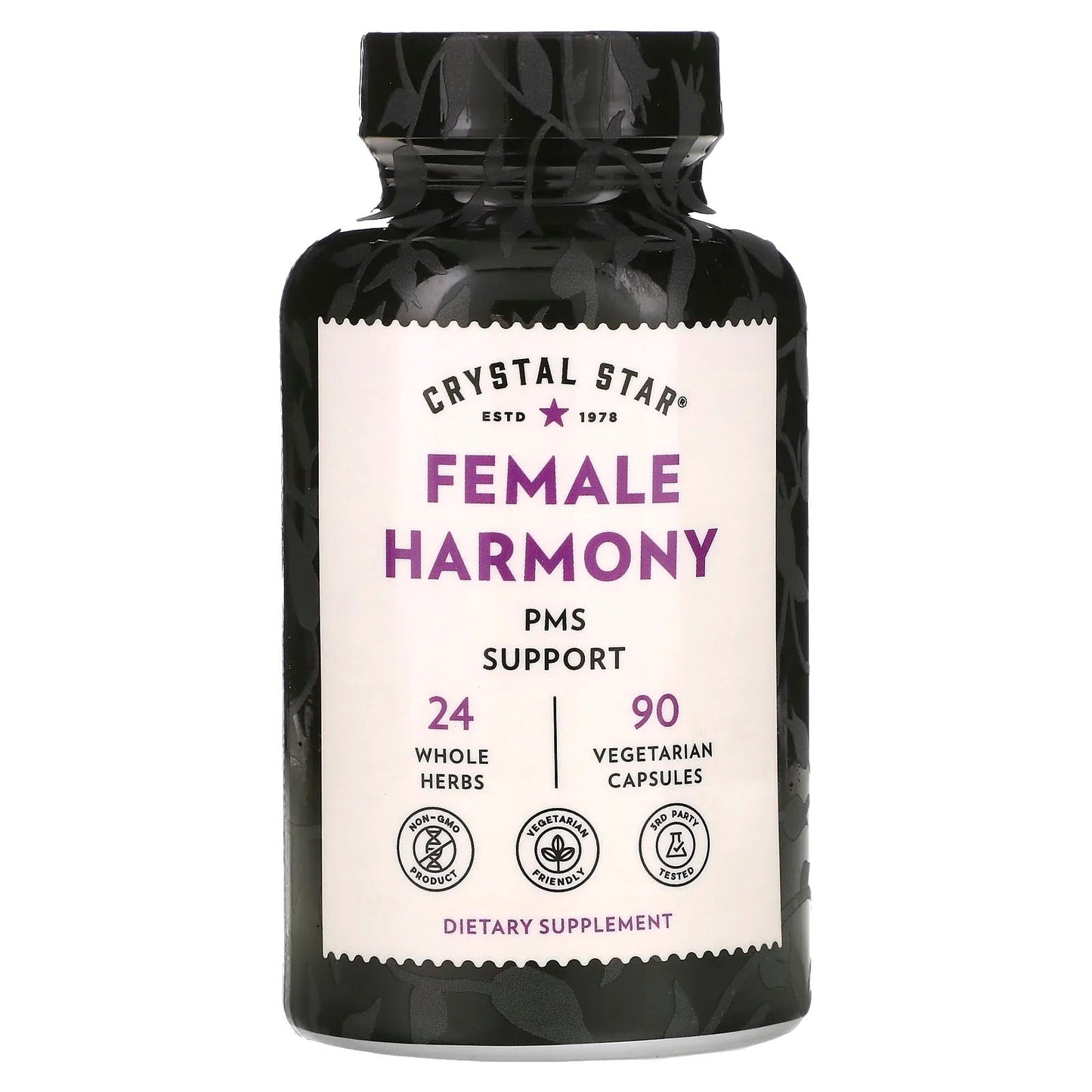 Pre-Order | Arrives in 5–10 Days – Crystal Star
Female Harmony, 90 Vegetarian Capsules