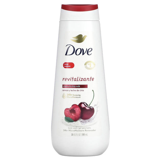 Pre-Order | Arrives in 5–10 Days – Dove
Body Wash, Cherry & Chia Milk, 20 fl oz (591 ml)