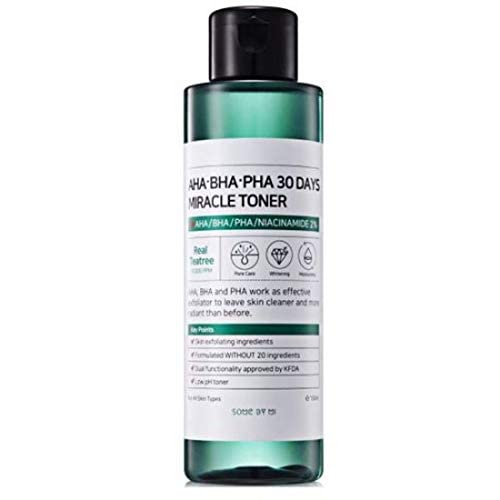 AHA.BHA.PHA 30DAYS MIRACLE TONER 150ML (5OZ) ANTI-ACNE EXFOLIAIATION HYDRATION BRIGHTENING