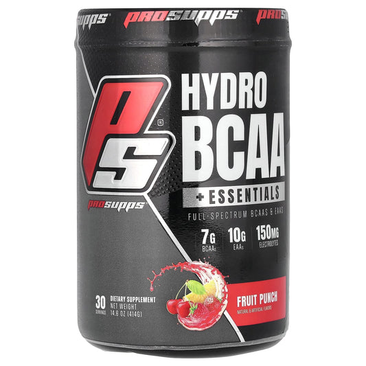 ProSupps
Hydro BCAA +Essentials, Fruit Punch, 14.6 oz (414 g)