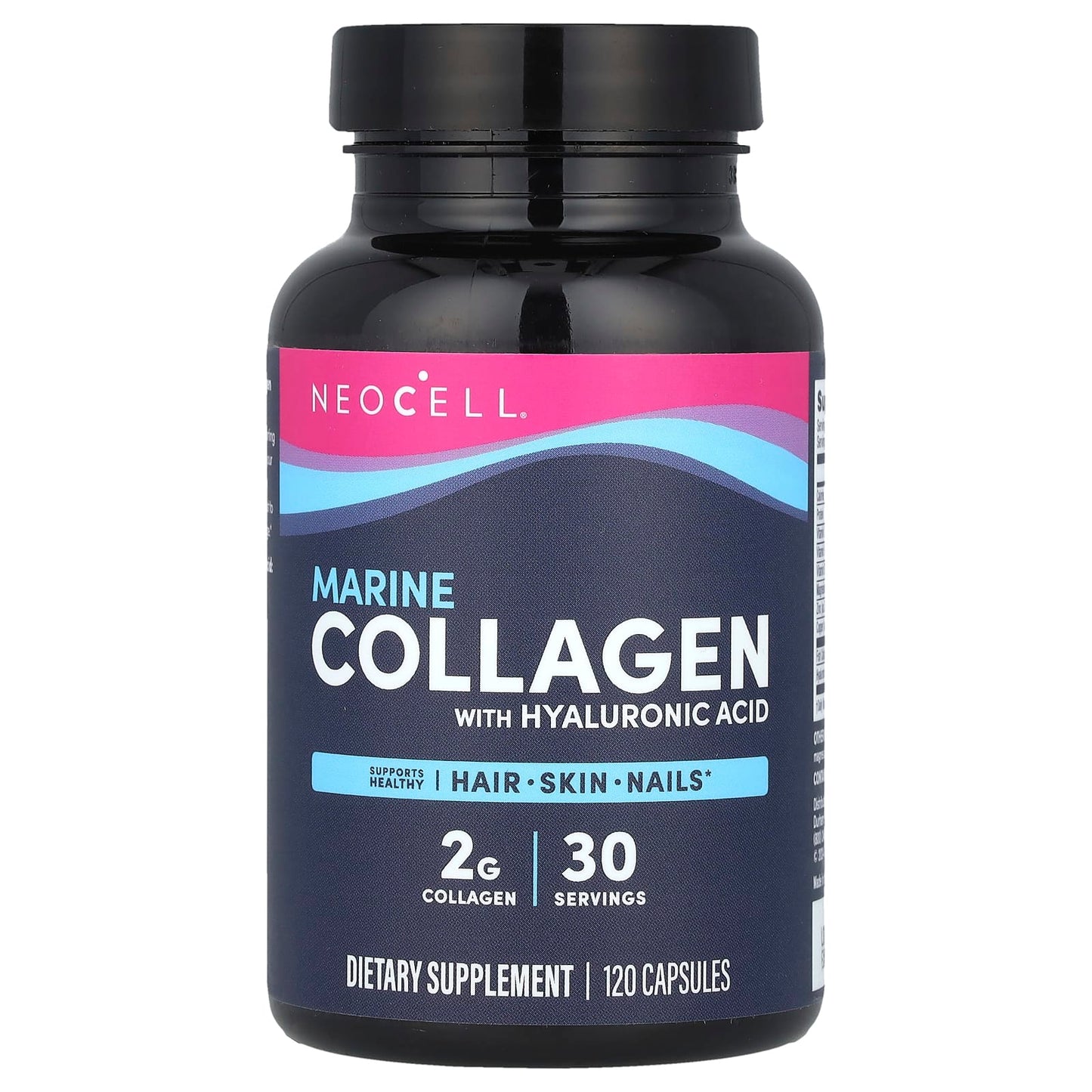 NeoCell
Marine Collagen With Hyaluronic Acid, 120 Capsules