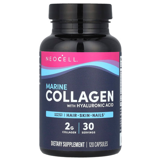 NeoCell
Marine Collagen With Hyaluronic Acid, 120 Capsules