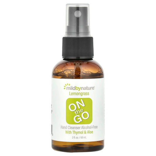 Mild By Nature
On-The-Go Hand Cleanser, Alcohol-Free, Lemongrass, 2 fl oz (60 ml)
