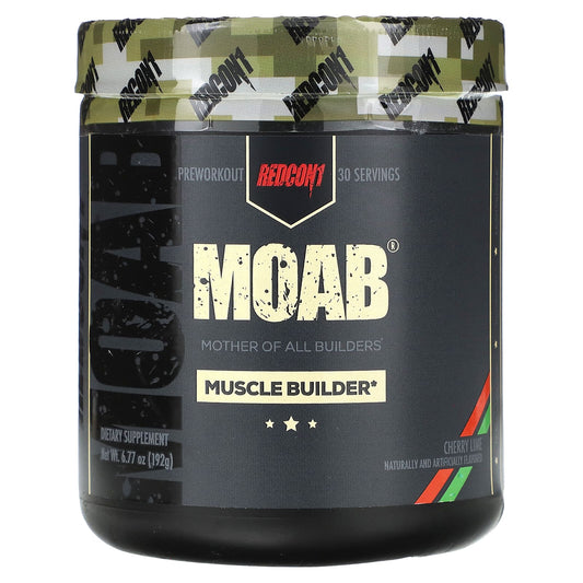 Redcon1
MOAB, Cherry Lime, 6.77 oz (192 g)