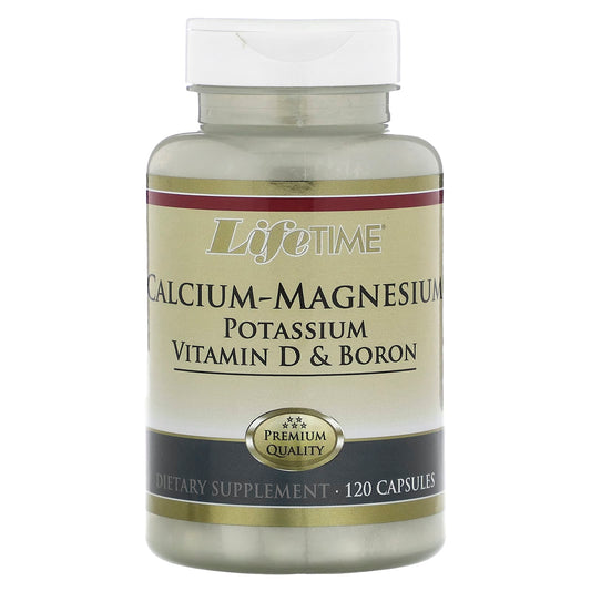 LifeTime Vitamins
Calcium-Magnesium, Potassium, Vitamin D & Boron, 120 Capsules