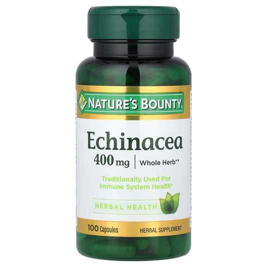 Nature's Bounty
Echinacea, 400 mg, 100 Capsules