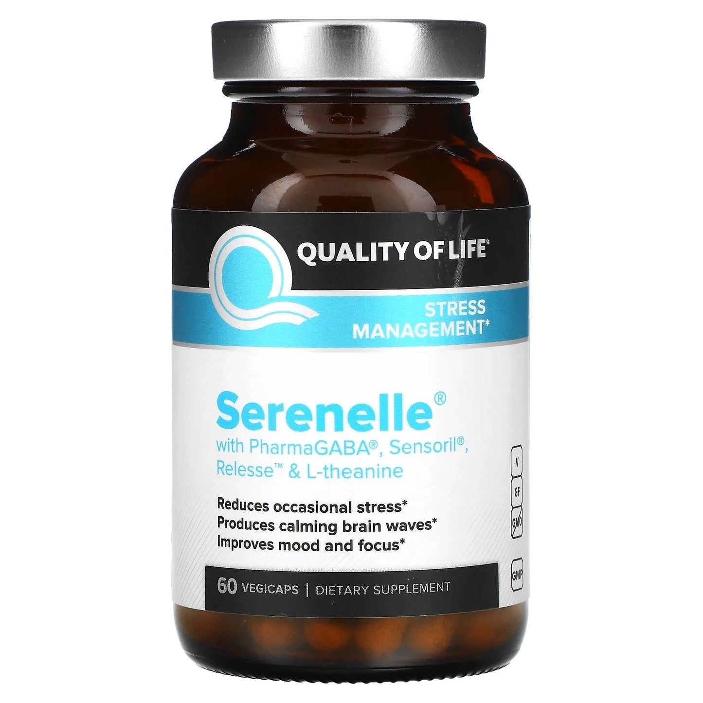 Quality of Life
Serenelle, Stress Management, 60 VegiCaps