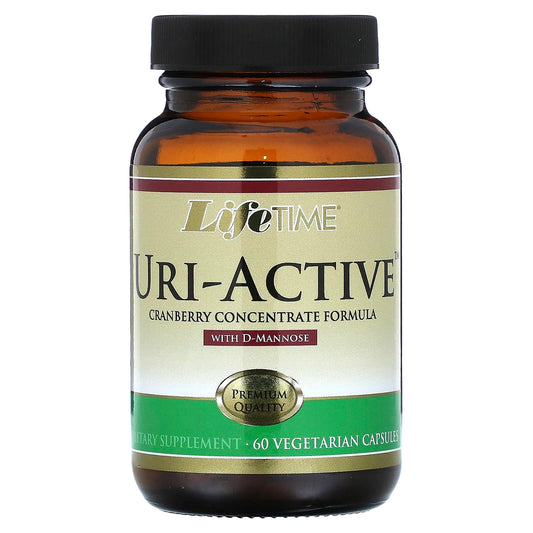 LifeTime Vitamins
Uri-Active, Cranberry Concentrate Formula with D-Mannose, 60 Vegetarian Capsules