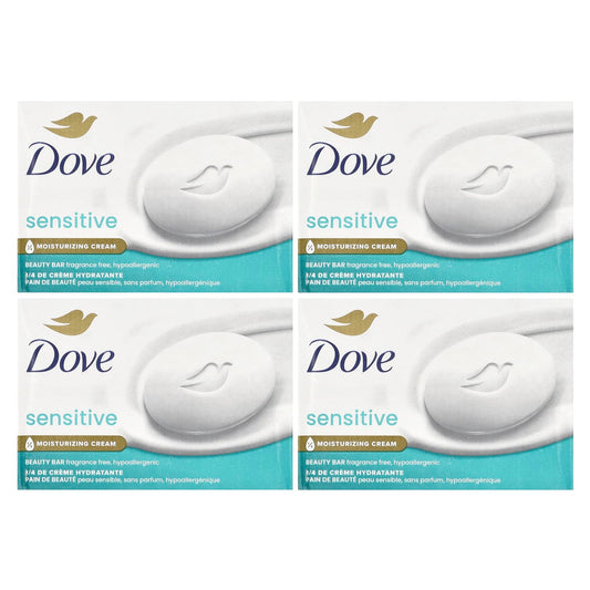 Pre-Order | Arrives in 5–10 Days – Dove
Beauty Bar Soap, Sensitive Skin, Fragrance Free, 4 Bars,