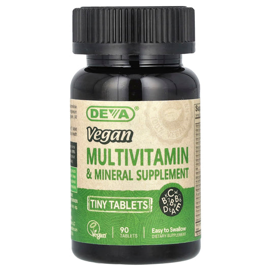 Pre-Order | Arrives in 5–10 Days – Deva
Vegan Multivitamin & Mineral Supplement, 90 Tablets