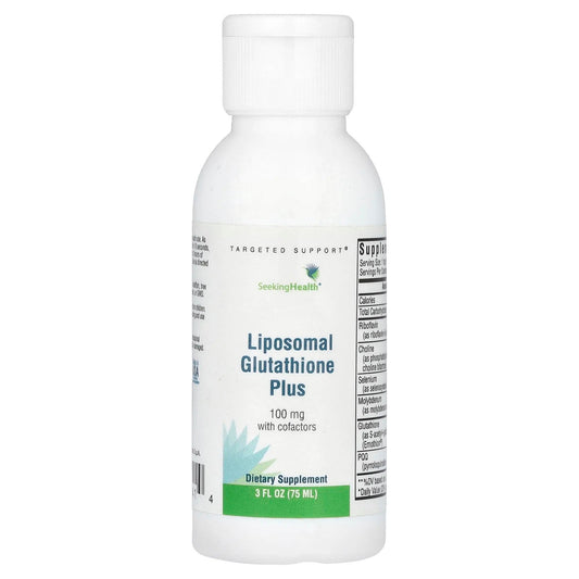 Pre-Order | Arrives in 5–10 Days – Seeking Health
Liposomal Glutathione Plus, 100 mg, 3 fl oz (75 ml)
