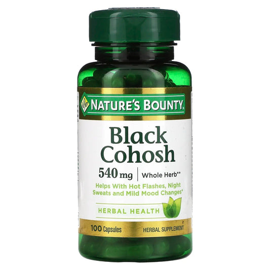 Nature's Bounty
Black Cohosh, 540 mg, 100 Capsules