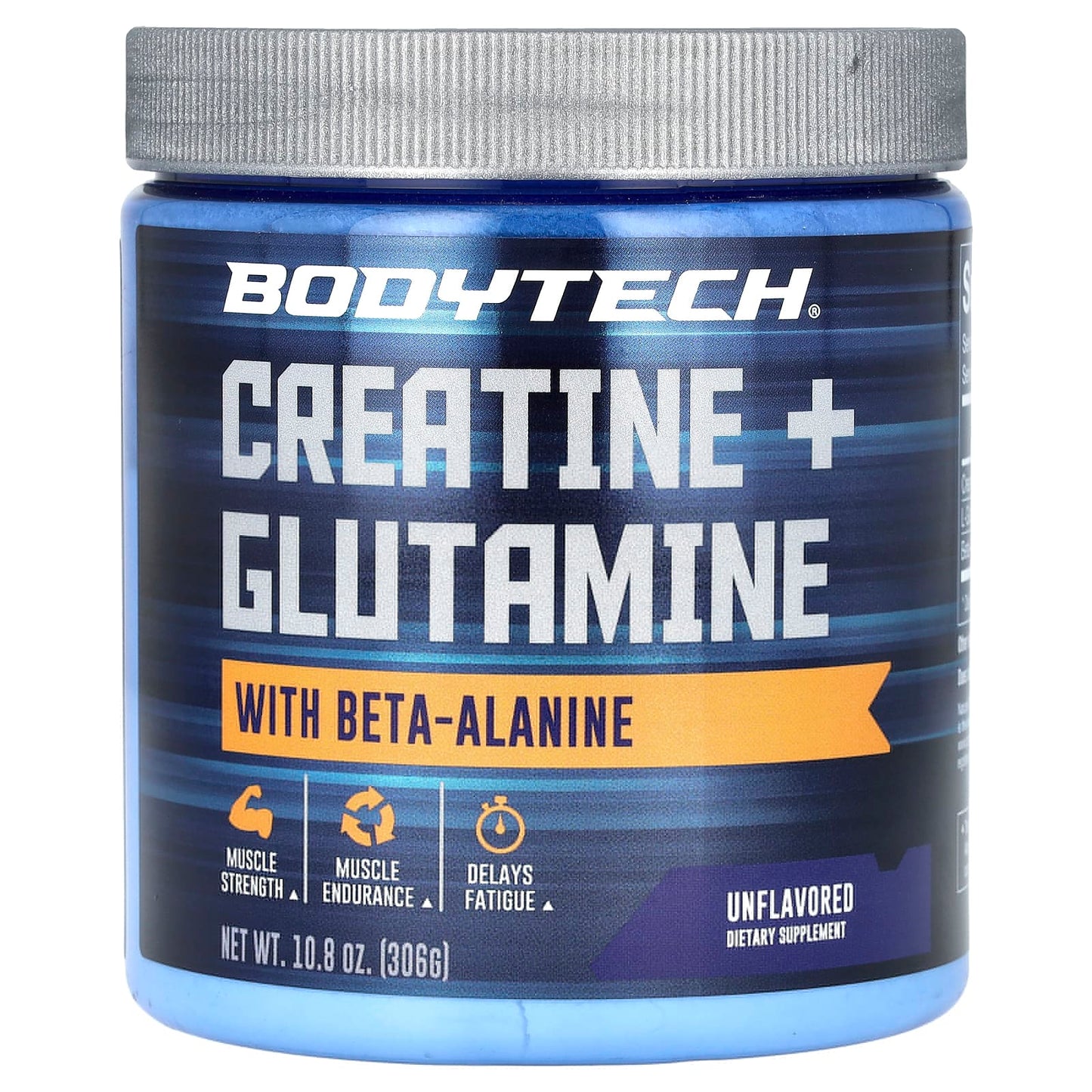 Pre-Order | Arrives in 5–10 Days – BodyTech
Creatine + Glutamine With Beta-Alanine, Unflavored, 10.8 oz (306 g)