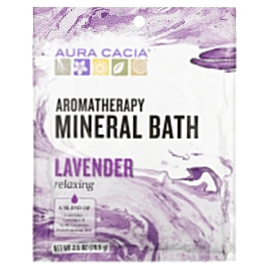 Pre-Order | Arrives in 5–10 Days – Auro cacia, Aromatherapy Mineral Bath, Relaxing Lavender, 2.5 oz (70.9 g)