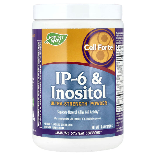 Nature's Way
Cell Forté®, IP-6 & Inositol, Ultra-Strength Powder, Citrus, 14.6 oz (414 g)
