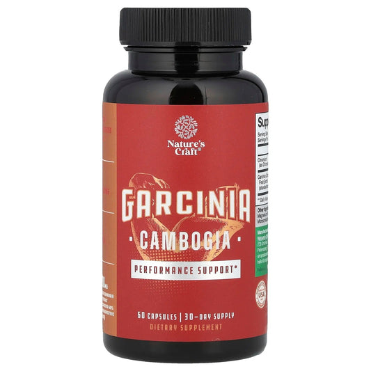 Nature's Craft
Garcinia Cambogia, 60 Capsules