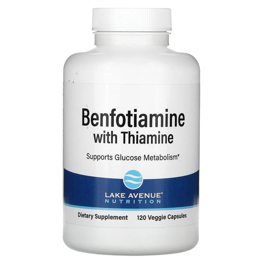 Lake Avenue Nutrition
Benfotiamine with Thiamine, 250 mg, 120 Veggie Capsules