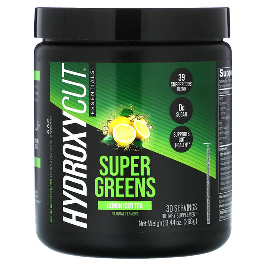 Hydroxycut
Essentials, Super Greens, Lemon Iced Tea , 9.44 oz (268 g)
