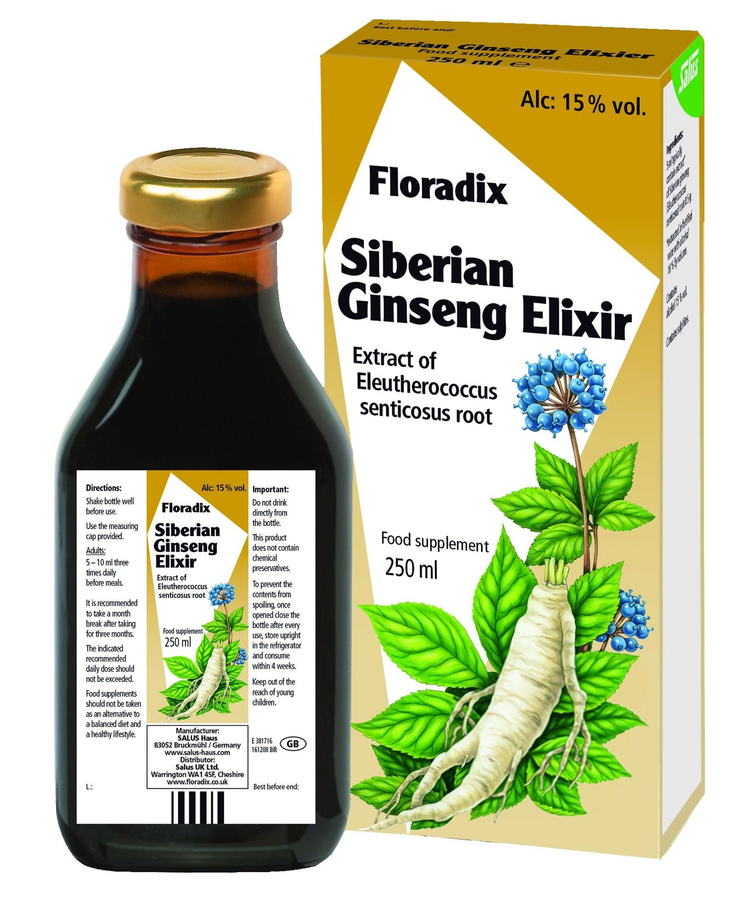 FLORADIX SIBERIAN GINSENG ELIXIR