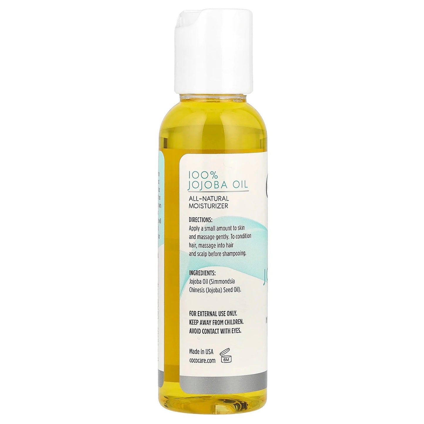 Pre-Order | Arrives in 5–10 Days – Cococare
100% Jojoba Oil, 2 fl oz (60 ml)