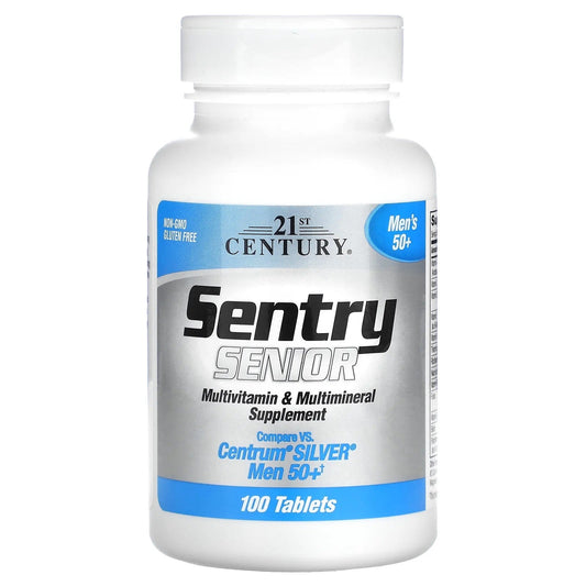 21st Century
Sentry Senior, Multivitamin & Multimineral Supplement, Men's 50+, 100 Tablets