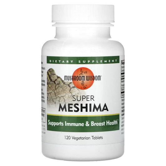 Mushroom Wisdom
Super Meshima, 120 Vegetarian Tablets