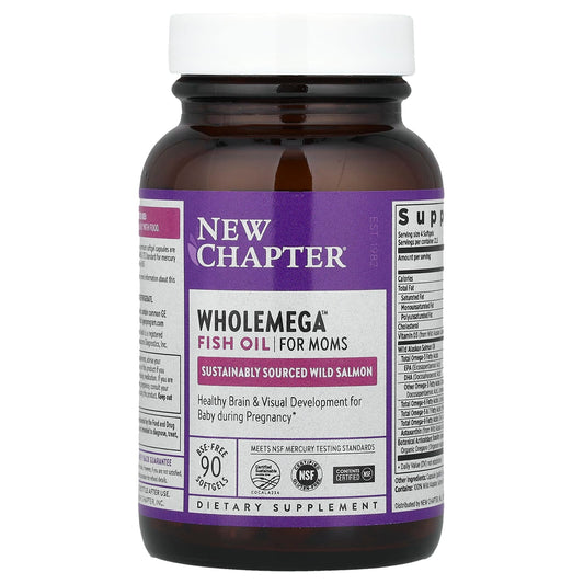 New Chapter
Wholemega™ Fish Oil for Moms, 935 mg, 90 Softgels