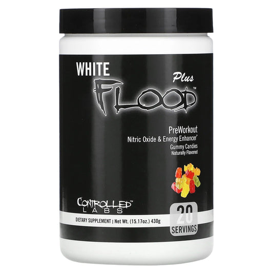 Pre-Order | Arrives in 5–10 Days – Controlled Labs
White Flood Plus, Preworkout, Gummy Candies, 15.17 oz (430 g)