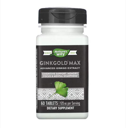 NATURE’S WAY GINKGOLD MAX, 60 TABLETS