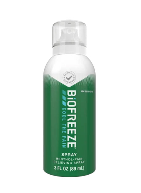 BIOFREEZE® PAIN RELIEF SPRAY, 3 FL OZ. AEROSOL SPRAY