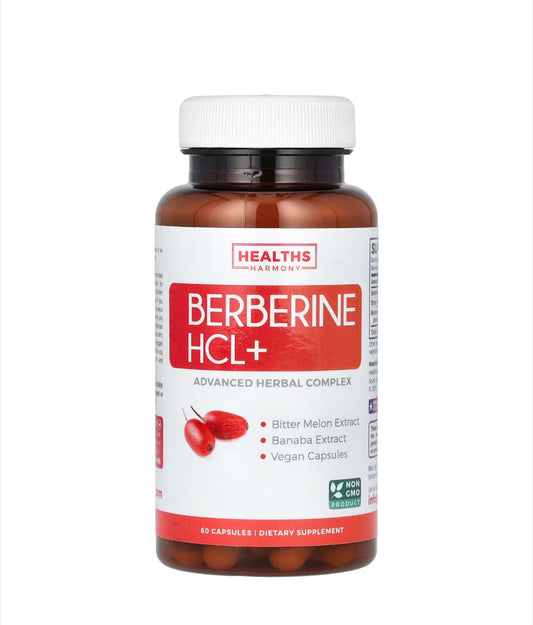 HEALTHS HARMONY BERBERINE HCL+, 60 CAPSULES